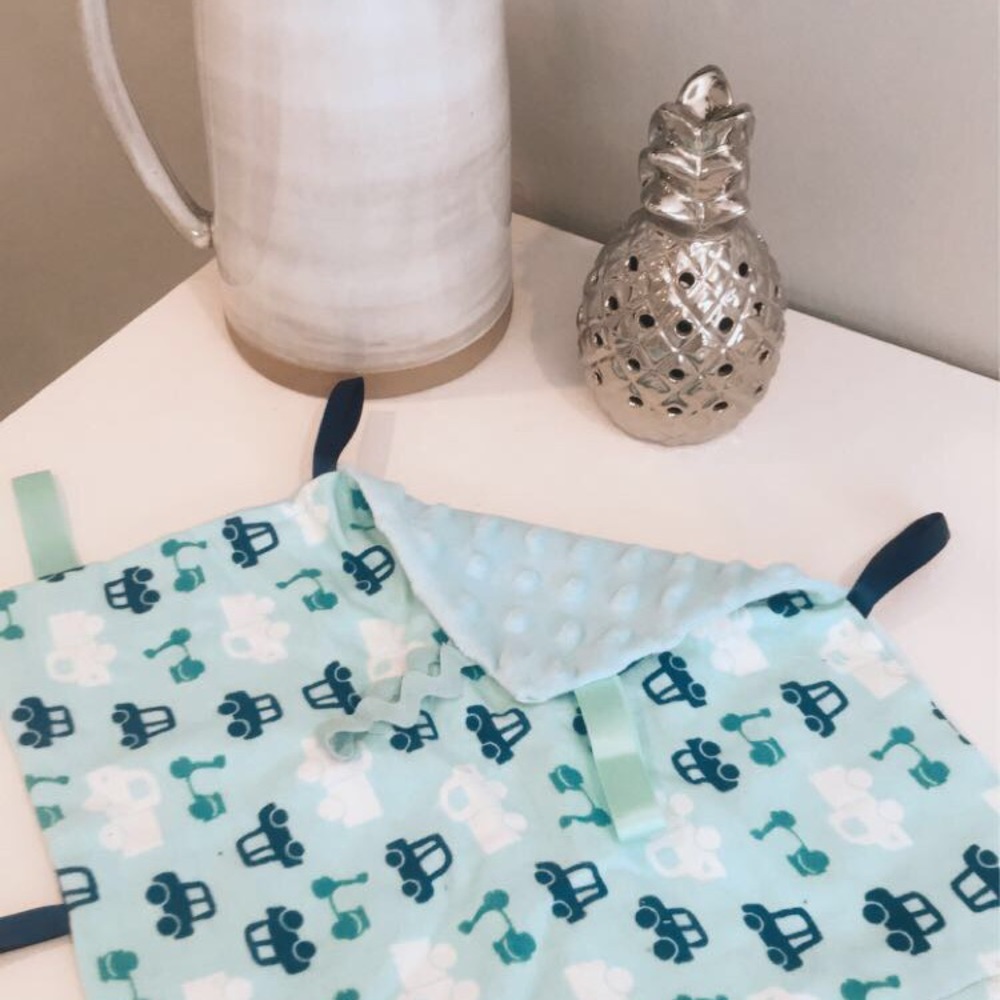little cars tag blanket